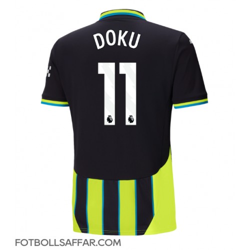 Manchester City Jeremy Doku #11 Bortatröja 2024-25 Kortärmad